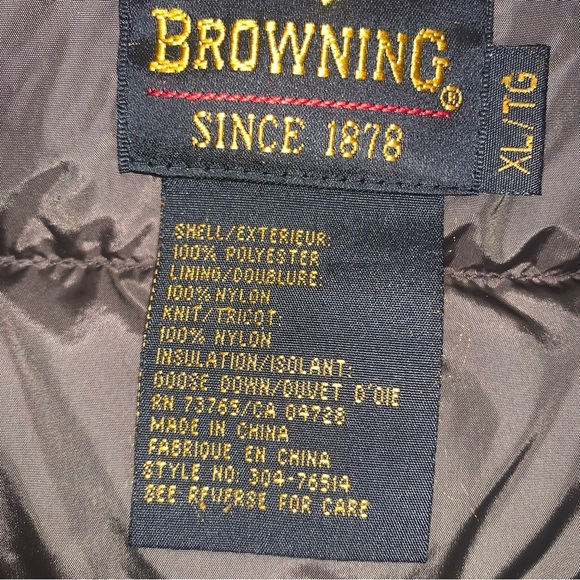 Browning RealTree Camouflage Puffer Coat Kids Size XL - Picture 5 of 13